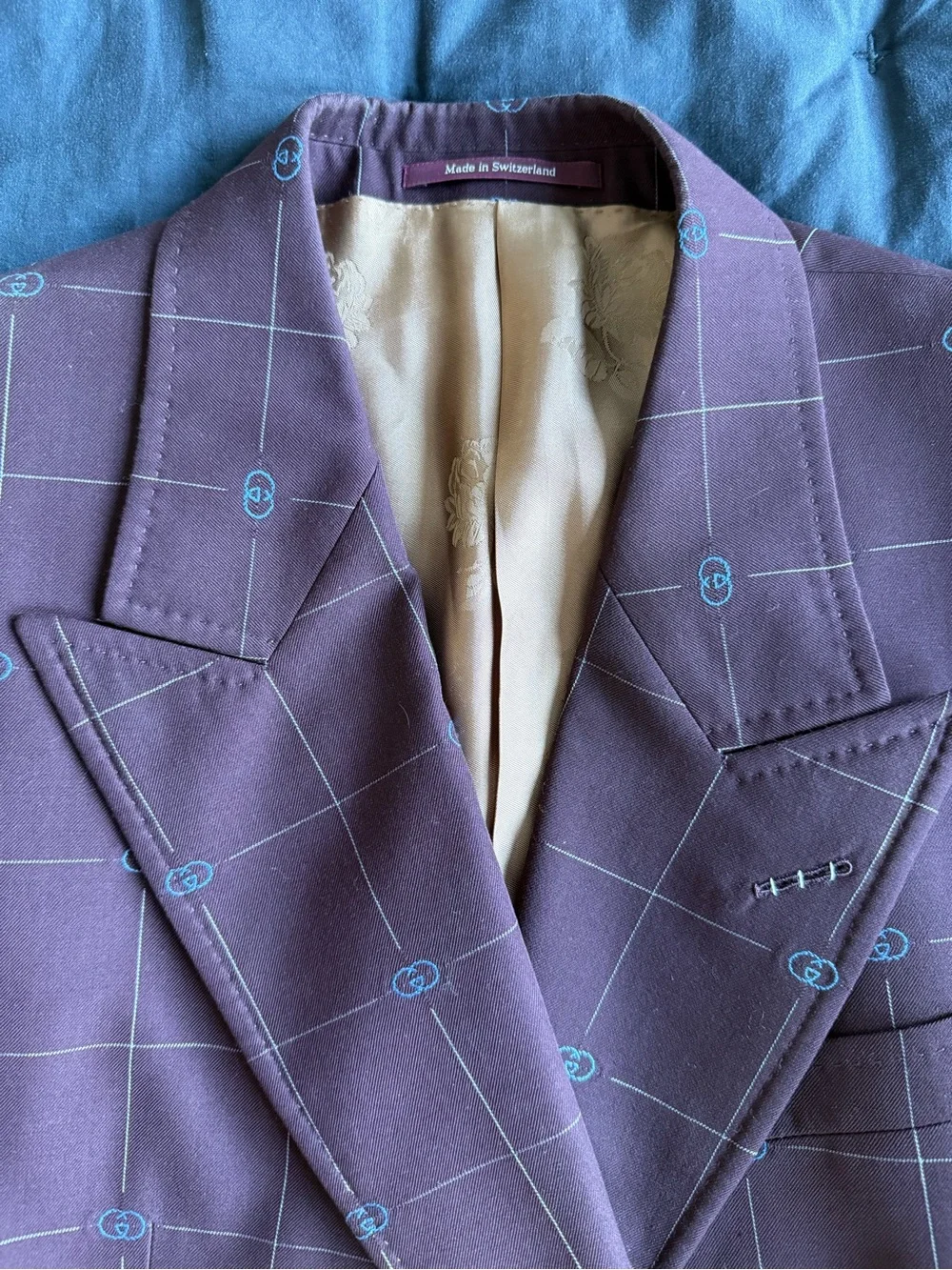 GUCCI MEN’S DOUBLE-BREAST BLAZER SIZE 46R